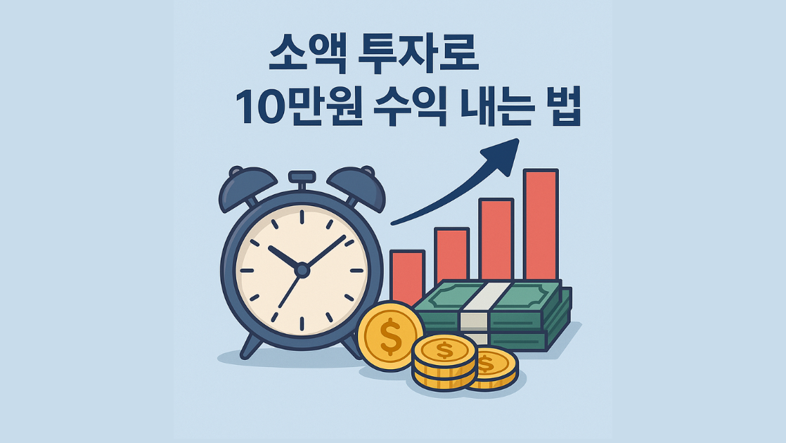 소액 투자로 월 10만원 수익 내는 현실적인 방법과 전략 분석 3 소액투자로 월 10만원 수익을 윙한 방법